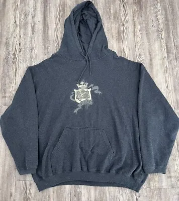 Vintage Y2K 90s Gotcha Logo Skull Surf Hoodie Size XXL • $30