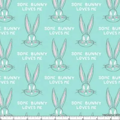 $5 • Buy Looney Tunes Little Dreamer Bugs Bunny Some Bunny Loves Me Fabric BTHY 18  X 44 