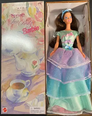 MIB - AVON Exclusive - Spring Tea Party Barbie - 3rd In A Series - 1997 • $15