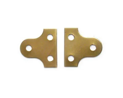 25mm 32mm & 38mm BRASS PLATED MIRROR GLASS WALL BRACKET Picture Fixing Hanger • £3.24