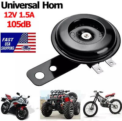 HORN 12V Waterproof Loud 105dB Universal Motorcycle Car UTV ATV Boat Auto Bike • $6.49