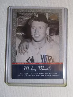 2001 Upper Deck Pinstripe Exclusives Mantle Mickey Mantle New York Yankees #mm29 • $12.65