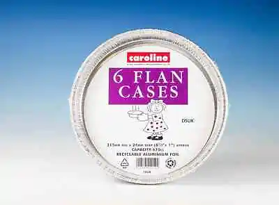 £5.99 • Buy Foil Flan Cases Aluminium Tray Dish Pie Container Backing Cake Plate 054