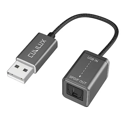 Usb A To Toslink Optical Audio Adapter Usb Type A To Spdif Digital Converter • $30.99