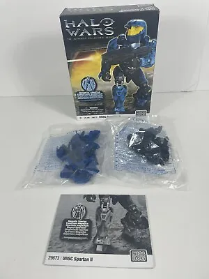Mega Bloks Halo Wars 29673 Collectors Series Magnetic Spartan Blue NEW Open 2009 • $44.99