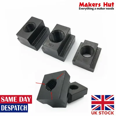 5Pcs X T-NUT Black Oxide T Slot Clamping Nuts Machine Bed Milling • £9.90