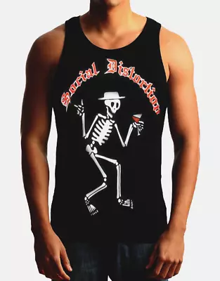 SOCIAL DISTORTION R Heavy Metal Band Black Tank Top • $11.99