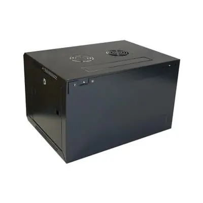 £99.99 • Buy Midas Gold 6u 600x550mm Wall Cabinet - Glass Door - Black
