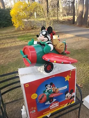 Vintage Disney  Animated Mickey Mouse Christmas Airplane 2000  • $189.99