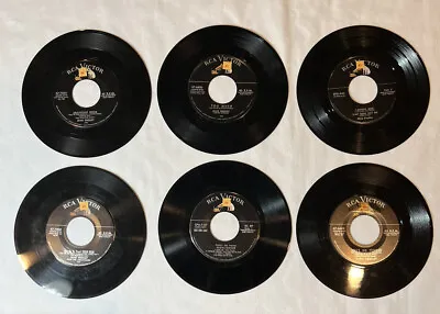 Set Of 6 Elvis Presley 45 RPM Records Including A Rare Promo Highlighter Record • $20