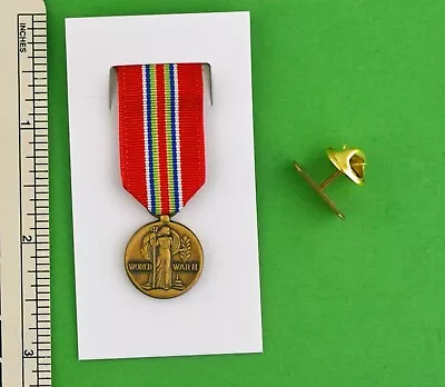 US Merchant Marine WW II Victory MINIATURE MEDAL - USA Made Mini Medal • $9.95