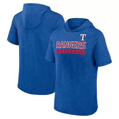 Men's Profile Royal Texas Rangers Short Sleeve Pullover Hoodie • $54.99