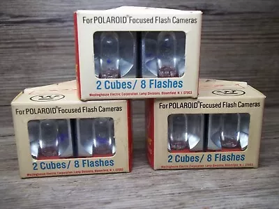Vintage Westinghouse Flash Cubes For Polaroid Original Package 3 2pks. NOS  Z38 • $9.99