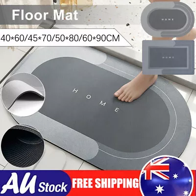 Super Absorbent Non-slip Floor Mat Quick Drying Bathroom Balcony Floor Carpet AU • $20.51