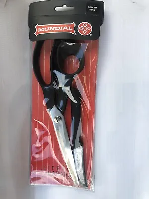Mundial Scissors Floral Set Life Time Guarantee “9” Made In Brazil • $34
