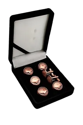 £43.51 • Buy St. Thomas Of Acon Masonic Freemason Copper Tux Suit Button Covers Set
