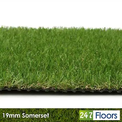 £195.72 • Buy 19mm Artificial Grass Green Fake Grass Cheap Lawn Astro Turf Green Garden 2m 4m 