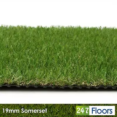 £195.72 • Buy 19mm Artificial Grass Green Fake Grass Cheap Lawn Astro Turf Green Garden 2m 4m 