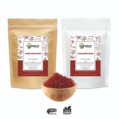 1/2-Gram 100% REAL A-GRADE SPANISH SAFFRON (Alcohol Free) Pure & Premium Quality • £2.94