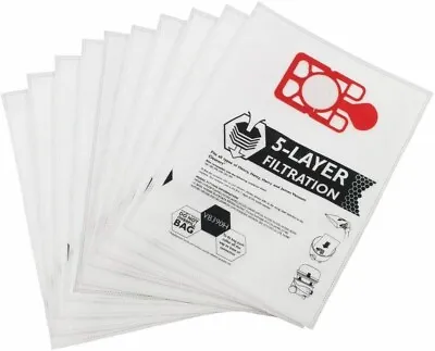 £8.25 • Buy 10 X Bags For Numatic Henry Hoover Microfibre Hoover Dust Bags Hetty James