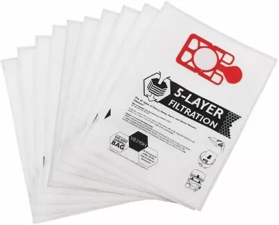 £8.25 • Buy 10 X Bags For Numatic Henry Hoover Microfibre Hoover Dust Bags Hetty James