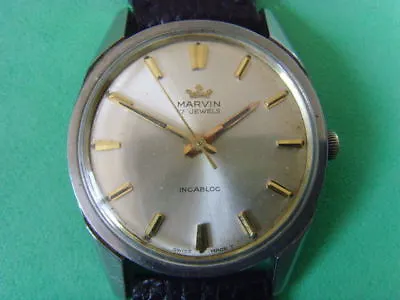 Vintage Swiss MARVIN 17J Manual Watch • $100
