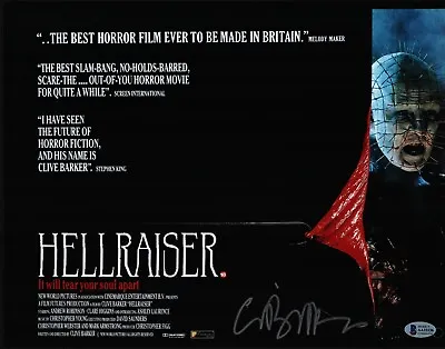 Clive Barker Signed Autograph 11x14 Photo Poster Hellraiser Horror Beckett COA • $124.99