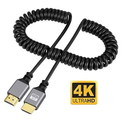 HDMI-Compatible To MINI/Micro Coiled Extension Flexible Cable Male To Male Plug • $7.74