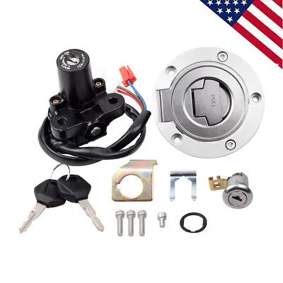 Ignition Switch Lock Set Gas Cap & Key For Yamaha YZF R1 2004-2015 R6 2006-2015 • $29.99