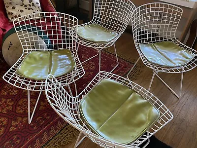 Vintage 1960’s Mid Century Modern Knoll Bertoia Wire Chairs. For Parts Or Repair • $675