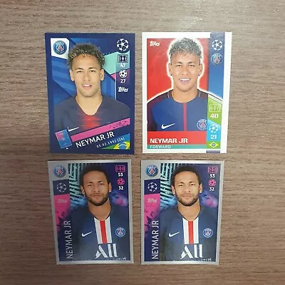$9.99 • Buy Topps Neymar Jr PSG Brazil Sticker Lot (4)