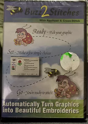 Buzz Tools Inc. Buzz 2 Stitches Graphics Into Embroidery Software • $129