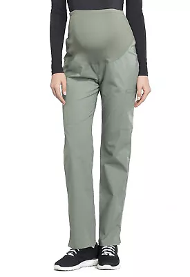 Cherokee Workwear Scrubs Maternity Straight Leg Petite Pant WW220P OLV Olive • $30.98