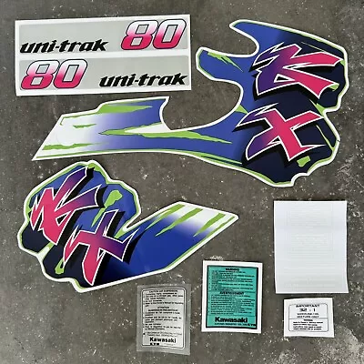 Kawasaki 1992 KX80 Full Decal Set / Sticker Kit (SMALL WHEEL) • $145