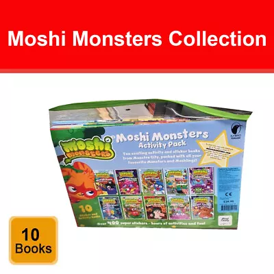 £16.99 • Buy Moshi Monsters Collection 10 Books Set Activity And Sticker NEW Pack 
