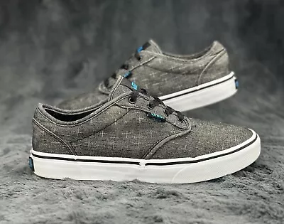 Vans Atwood 500714 Gray Hawiian Ocean Print Shoes Sneaker Size 6.5 Youth/8 Women • $29.95