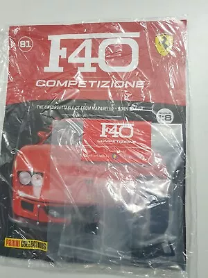 £25 • Buy PANINI Ferrari F40 COMPETIZIONE 1/8 Scale - Issue 81