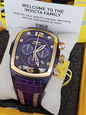 Invicta - Lupah - REVOLUTION 💎  Purple LABEL - .22ctw DIAMOND - Mens Watch • $214.49