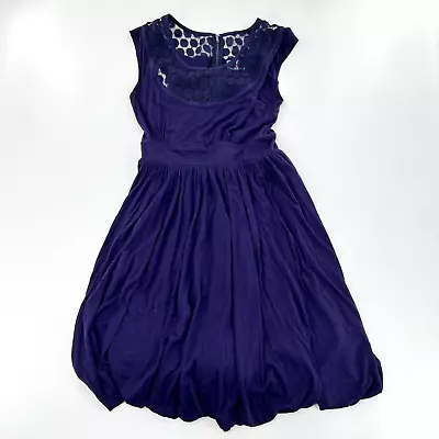 Plenty By Tracy Reese Womens Sz M Lace Panel Bubble Hem Mini Dress  • $26.99