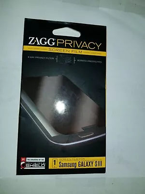 ZAGG PRIVACY GALAXY S3 (S III) 360 Screen Security;4 Way Privacy Filter;SCREEN  • $6.95