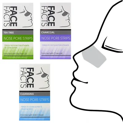 Deep Cleansing Nose Pore Strips Blackhead Removal Unclog Pores • £2.39