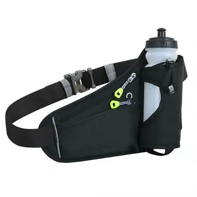 Running Sports Fitness  Belt Waist Pack Holder W/Water Bottle Waterproof Bum Bag • £9.99