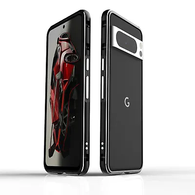 For Google Pixel 8 Pro / 8 Hybrid Aluminium Metal Bumper Case + Camera Protector • $14.99