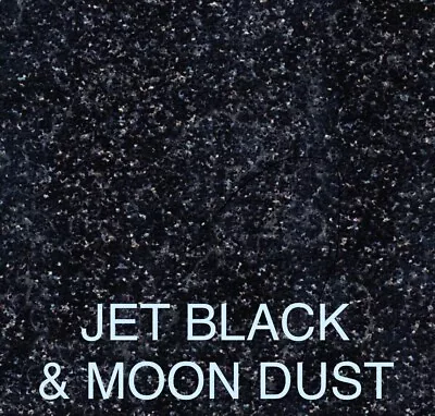 1litre JET BLACK SPECIALISED SPARKLE Powder Coating Powder METALLIC MOON DUST • £12.50