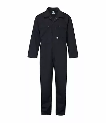 £24 • Buy Blue Castle Work Overall Suit With Zip 366 Navy Blue Safety/protective Clothing