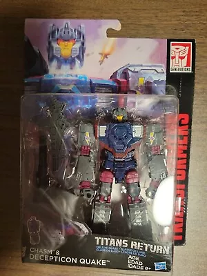 Transformers Chasm & Quake Action Figures MIB Titans Return Deluxe Class Toy! • $40