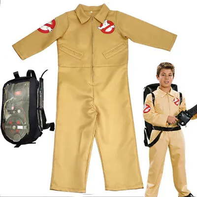 Halloween Costume Kids Ghostbusters Jumpsuit Backpack Fancy Clother Set  • $21.99