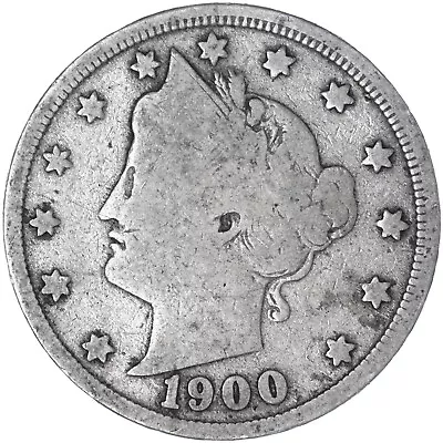 1900 (P) Liberty V Nickel Good GD See Pics V840 • $4.80