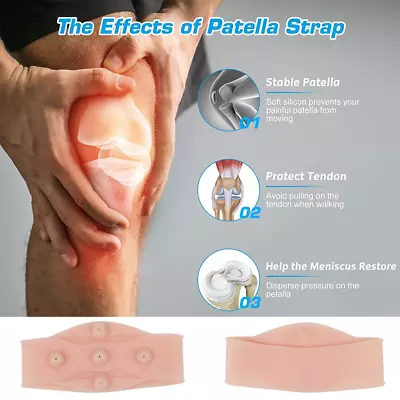 2Pcs Magnetic Therapy Active Knee Strap Band For Pain Relief And Patella Support • $10.51