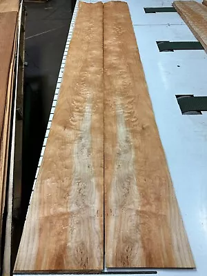 Quilted Maple Raw Wood Veneer 2 Sheets 82'' X 9'' 235H • $39.99